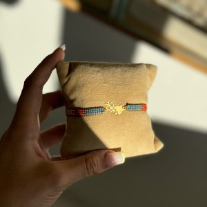 دستبند میوکی با پلاک پروانه