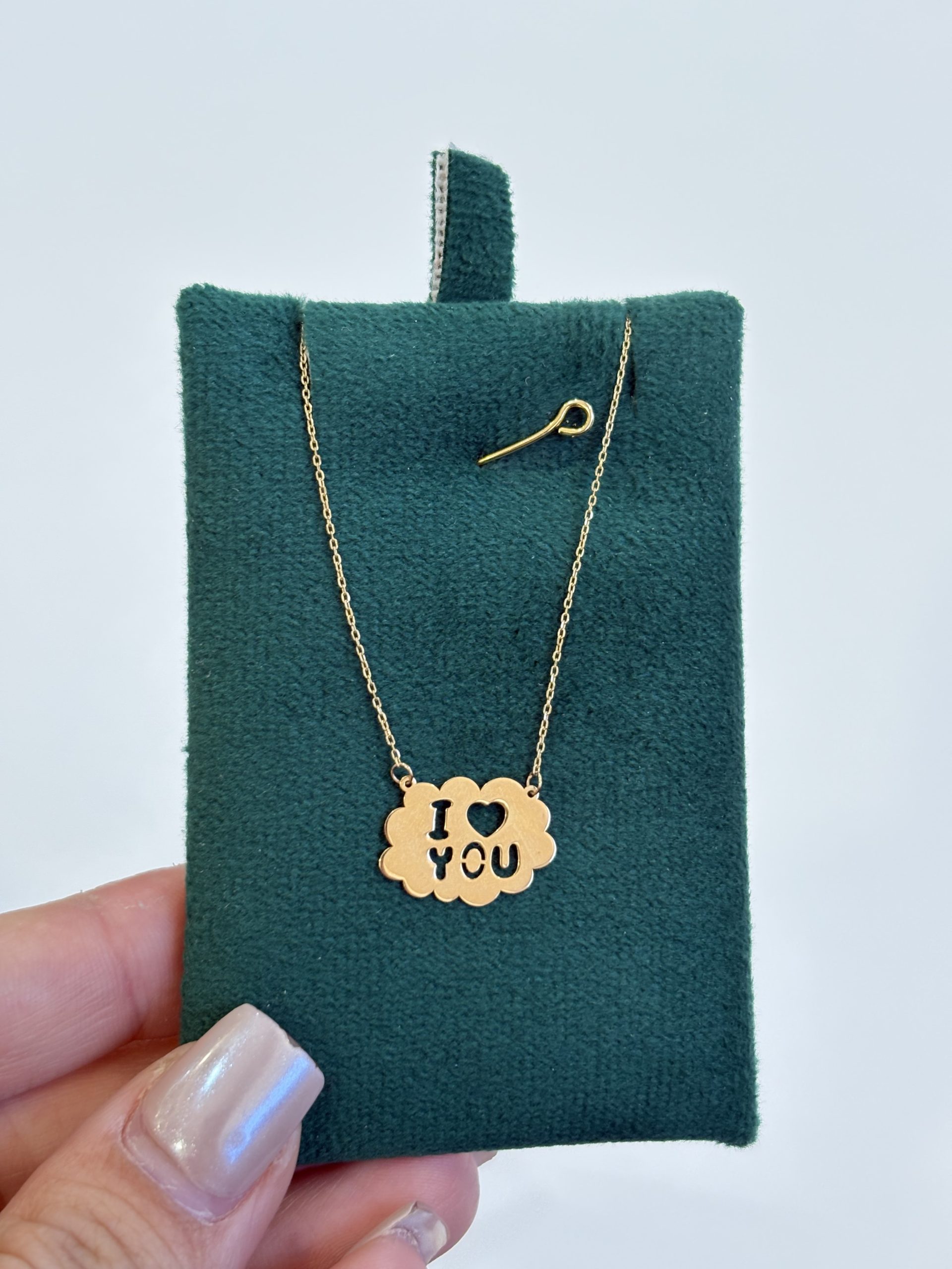 IMG_4772 پلاک و زنجیر متصل I LOVE YOU - تصویر 1